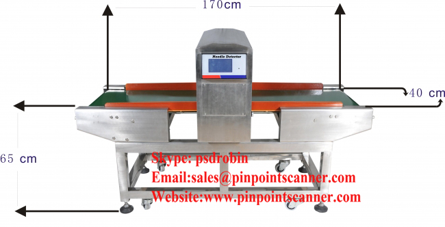 PD-F500QD - 40cm Super high detection tunnel - Food metal detector Testing video