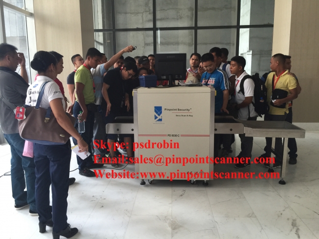 PD 5030 xray baggage scanner operation traning in Shangri-la hotel